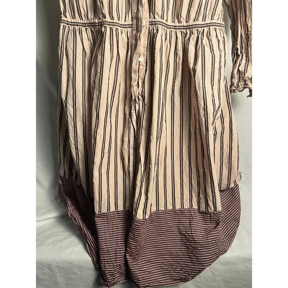 French Connection Striped Shirt Dress US 10 • Button Front • Lightweight Casual - Picture 3 of 9